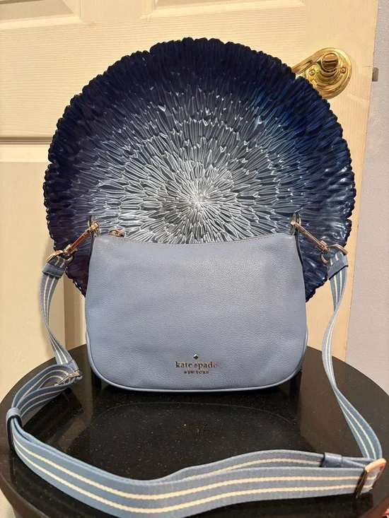Kate Spade Light/Sky Blue Rosie Thick Strap Crossbody Purse - Picture 3 of 8
